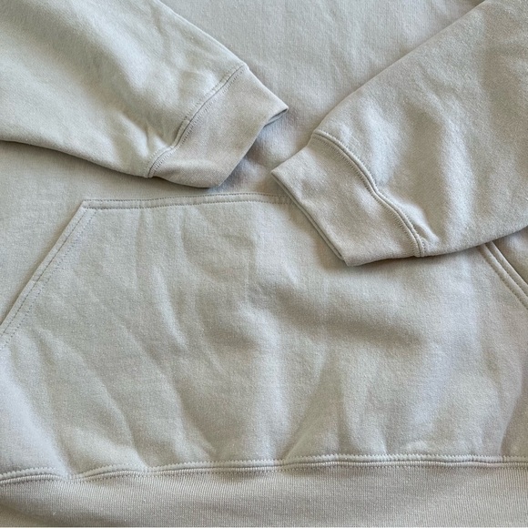 Heavyweight Tan Worcester Massachusetts Tech Graphic Sweatshirt Hoodie Size 2XL - Picture 7 of 10